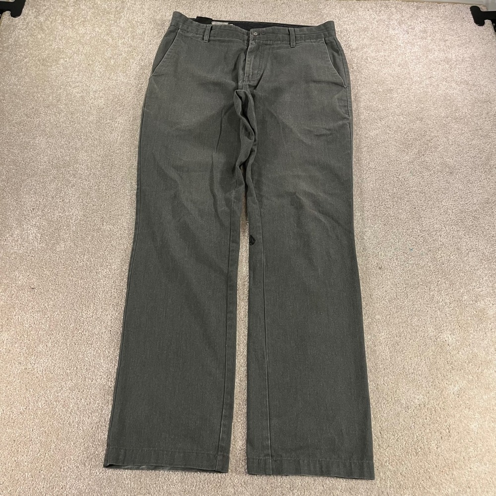 Volcom Chino Pants Mens 30 Charcoal Grey‎ Corpo Class Straight Leg